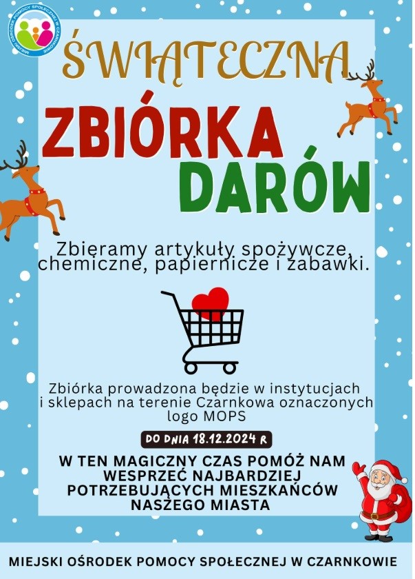 ŚWIĄTECZNA ZBIÓRKA DARÓW