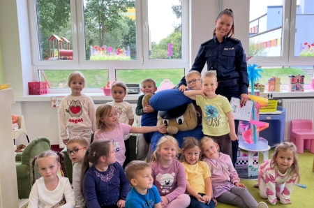 Wizyta pani policjantki mł.asp. Malwiny Gałązki