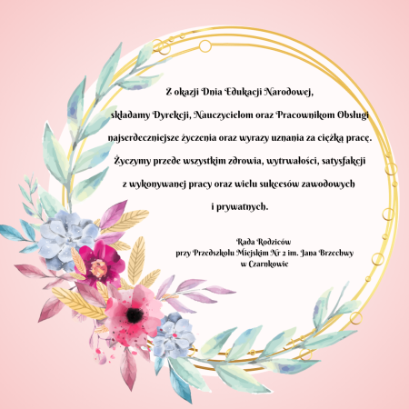 Życzenia z okazji Dnia Edukacji Narodowej
