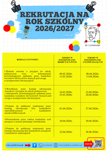 Rekrutacja do Szkoły Podstawowej 